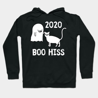 Funny 2020 Sucks Boo Hiss Ghost & Cat Gift Hoodie